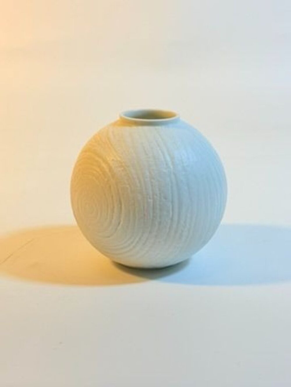 Vase Rosenthal Studio Line Martin Freyer Op Art Modernist Matte white bisque por - Picture 11 of 16